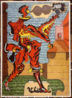 Eugenio Granell - Paolo Uccello suelta una paloma, 1974