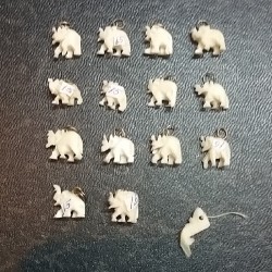 Conjunto 14 Elefantes + Tromba