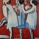 Harald Giersing Dansers tidying themselves, 1920. ARoS.