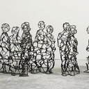 TONY CRAGG, PASSERS BY, 1998, BRONZE, 90 X 100 X 300 CM. PHOTO BY ACHIM KUKULIS.