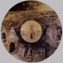 St John the Evangelist on Patmos (reverse) - Hieronymus Bosch