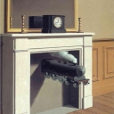 Time transfixed - Rene Magritte, 1938