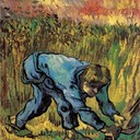 Reaper with Sickle (after Millet) - Vincent van Gogh, 1889