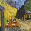 The Café Terrace on the Place du Forum, Arles, at Night, September 1888, Kröller-Müller Museum, Otterlo, The Netherlands