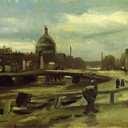View on the Singel in Amsterdam - Vincent van Gogh, 1885