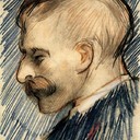 Head of a Man (Possibly Theo van Gogh), 1887