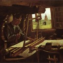 Weaver near an Open Window - Vincent van Gogh, 1884