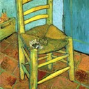Van Gogh\'s Chair - Vincent van Gogh, 1889