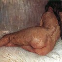 Nude Woman Reclining, Seen from the Back, 1887