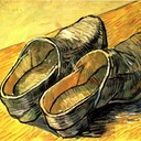 A Pair of Leather Clogs, 1888