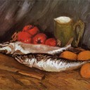 Still Life with Mackerels, Lemons and Tomatoes, 1886