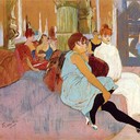 The Salon in the Rue des Moulins - Henri de Toulouse-Lautrec, 1894