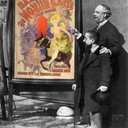 Jules Chéret and Lautrec with poster