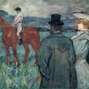 At the Races - Henri de Toulouse-Lautrec, 1899