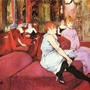 The Salon de la Rue des Moulins - Henri de Toulouse-Lautrec, 1894