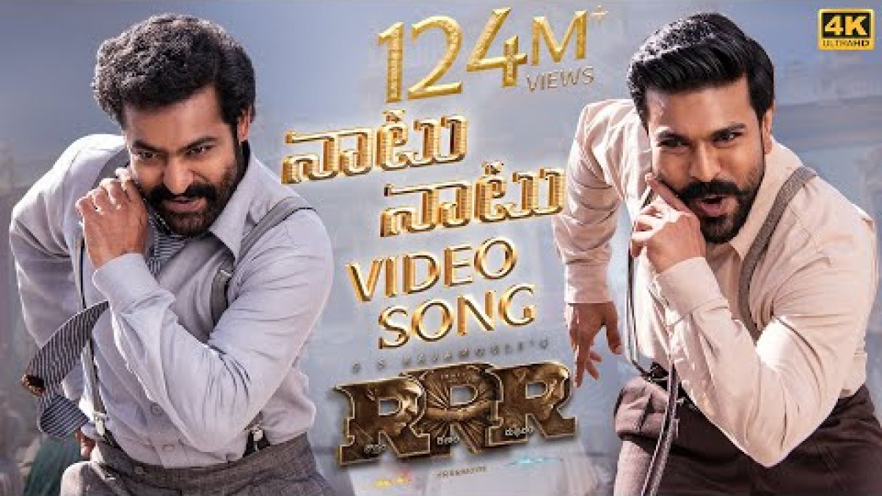Naatu Naatu Full Video Song (Telugu) [4K] | RRR | NTR,Ram Charan | MM Keeravaani | SS Rajamouli